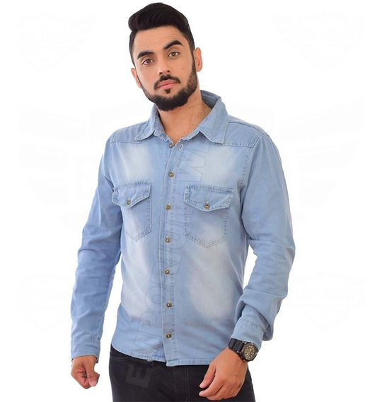 camisa jeans no mercadolivre