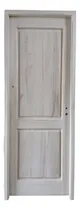 Comprar Puerta Madera Maciza Álamo 2 Tableros Rectos 86x204 Cm.