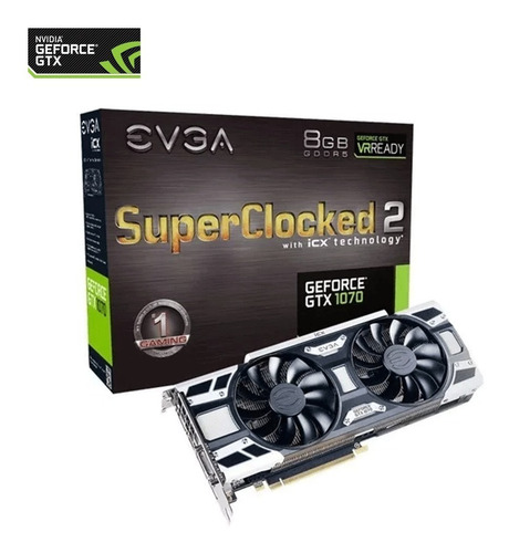 Tarjeta De Vídeo Evga Nvidia Gtx 1070 8gb Ddr5 Sc2