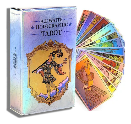 Tarot Holografico Rider-waite, 78 Cartas Exclusivas