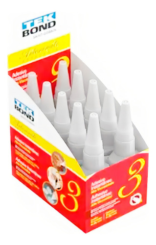 Cola Líquida Instantânea Multiuso Artesanato Nº3 Tekbond 20g Cor Transparente