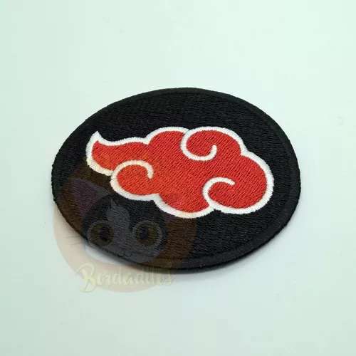 Patch Bordado Nuvem Akatsuki Uchiha Naruto Anime Otaku Des4