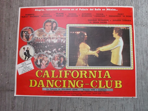 Raro Lobby Card De Rossy Mendoza En California Dancing-club!