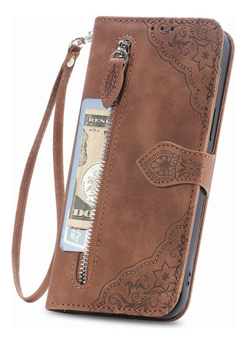 Funda De Piel Etfast Wallet For Teléfono Para Sharp Sense 7