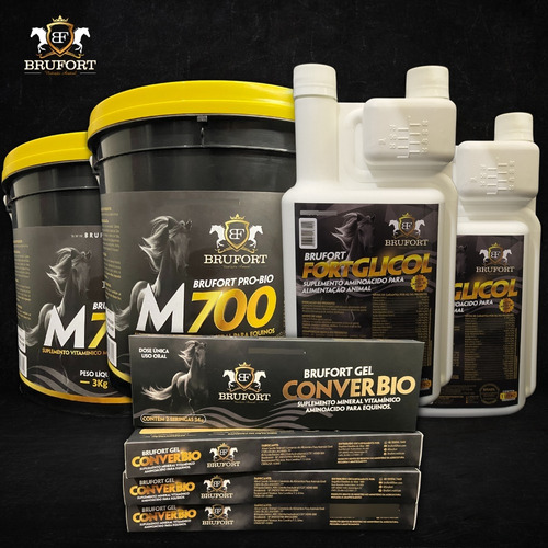 Kit Melhora Cascos Pelagem Equinos Cavalos Massa Muscular