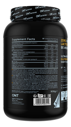 Proteina Metapure Whey Isolate Zero Carb 908gr Qnt