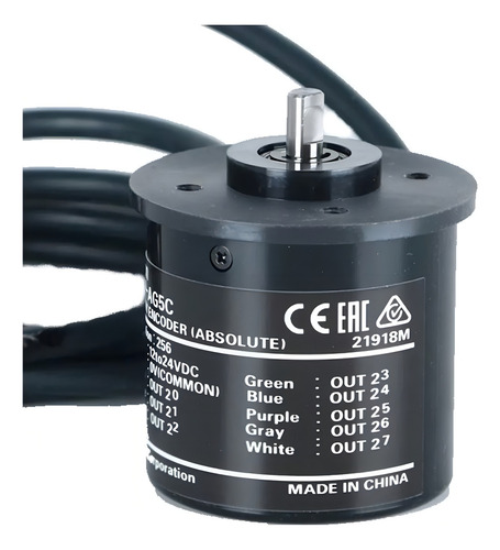 E6cp-ag5c Encoder Absoluto 256ppr Arduino Plc 12-24vcd