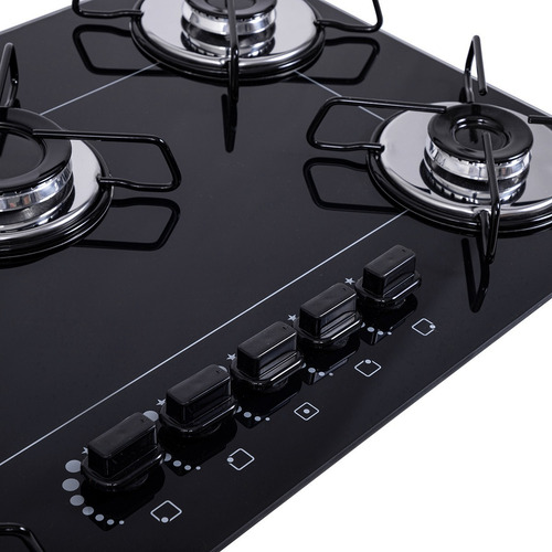 Fogão Cooktop A Gás Ultra Chama 5 Bocas Bivolt Tedge