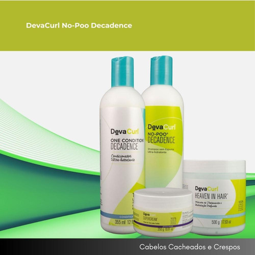 Devacurl No-poo Decadence Kit Home Care (4 Produtos)