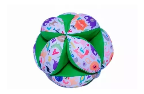 PELOTA MONTESSORI DE TELA DE ALGODÓN PARA BEBÉ PRETTY DOLLY-TURQUESA