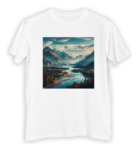 Remera Niño Rio Montaña Argentina Turismo Viaje M1