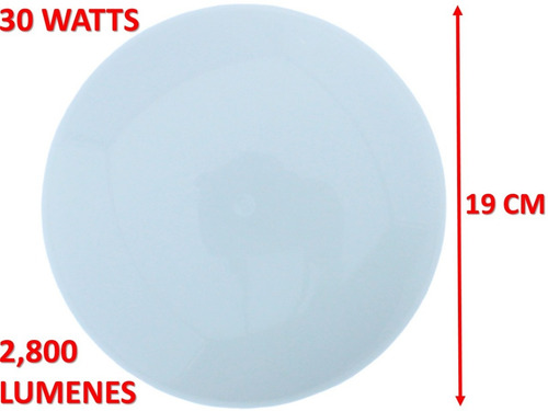 Imagen 4 de 8 de Lampara Sobreponer Led 30w Intercambiable Luz Blanca