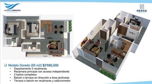 Imagen 4 de 16 de Departamento En Preventa En Villa Marina