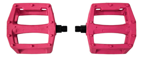 Pedales Plataforma Bici Mtb Nylon Rodam Polimero Eje Cromo