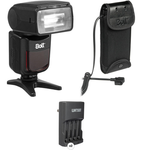 Bolt Vx-710n Ttl Flash For Nikon Kit With Compact Battery Pa