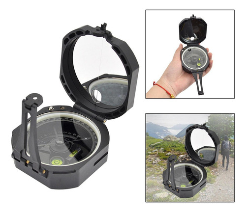 . Brújula Camping Estilo Militar Con Bolsa