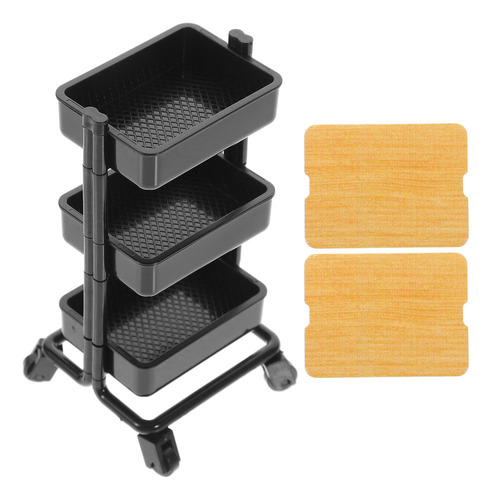 Soporte Para Muebles De 3 Capas, Modelo House Miniature Cart