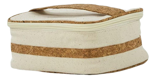 Bolsa De Maquillaje De Lona De Uso MĂșltiple Con Accesorios