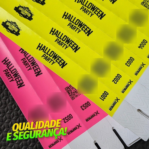 Imagem 3 de 6 de Pulseira Nylon Personalizada Festa Show Premium . 150 Unids