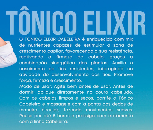 Tônico Elixir Cabeleira Crescimento Widi Care 120g