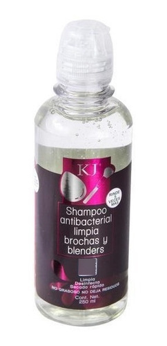 Shampoo Antibacterial Limpia Brochas Esponjas Maquillaje Kj