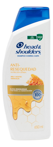 Head & Shoulders Anti-resequedad Shampoo 650ml Honey