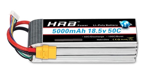 Hrb 5s 18.5v Mah 50-100c Rc Lipo Batería Xt90 Enchufe Para.