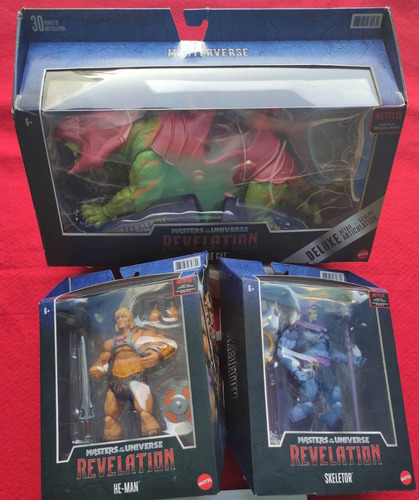 Paquete He-man Revelation Incluye Skeletor Y Battle Cat (Usado)