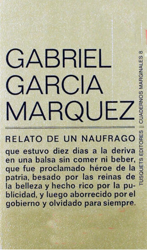 Relato De Un Naufrago Gabriel García Márquez