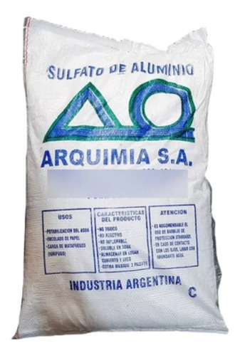 Sulfato De Aluminio Por Bolsa De 25 Kg  Clarificador