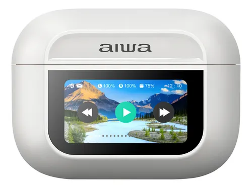 Auriculares In-ear Inalámbricos Aiwa Awtwsgprow Noise Cancelling Blanco