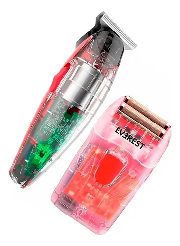 Everest Sharp Trimmer Patillera + Solid Shaver Cristal 9c