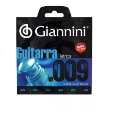 Encordoamento Giannini Guitarra 0.9 3 Unidades