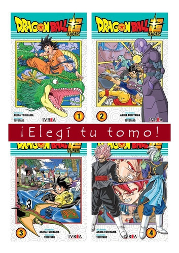 Manga Dragon Ball Super Akira Toriyama - Elegí Tu Tomo Ivrea