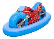 Comprar Flotador Montable Inflable Moto Spiderman P Piscina Niños +3
