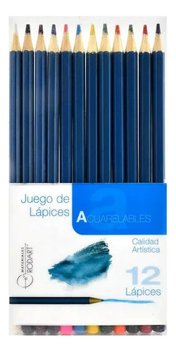 12 Lapices D Madera Colores Acuarelables P Dibujo Rodart