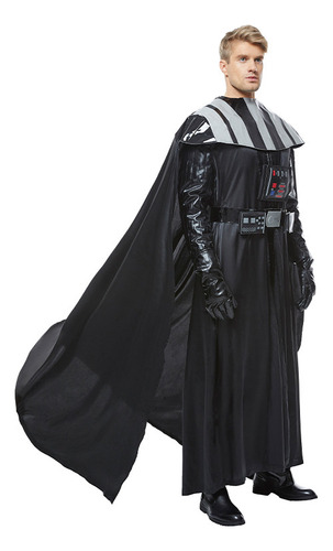 Disfraz Cosplay Darth Vader, Traje Negro, Traje Hal