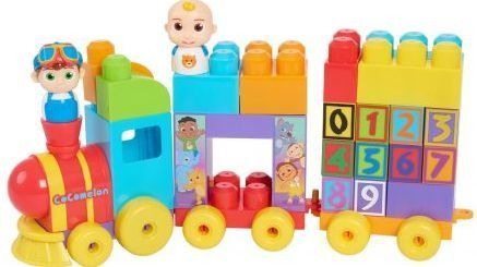Imagen 3 de 5 de Cocomelon - Tren De Apilamiento Con Bloques - Inc 2 Figuras