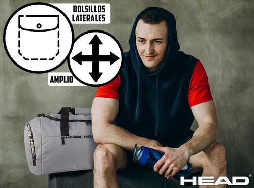 Imagen 4 de 10 de Bolso Head Gimnasio Deportivo Urbano Reforzado Tira Llavero