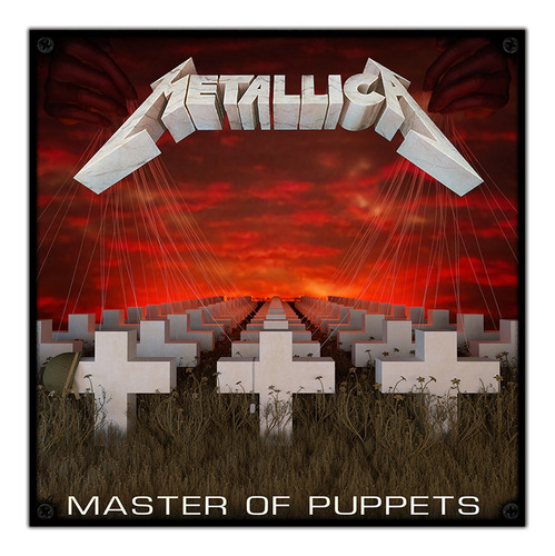 #406 - Cuadro Vintage 30 X 30 - Metallica Master Of Puppets
