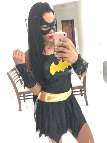 Fantasia Feminina Batman Vestido Festa