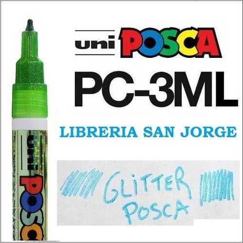 Marcador Uni Posca Pc 3ml Glitter Buenisimos !!!!!!