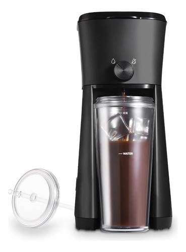 Ice Coffee Maker Con Vaso Reutilizable De 20 Fl Oz Negro