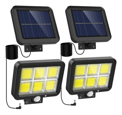 Lámpara Solar Recargable Luz Solar Jardín Exterior 120 Led.