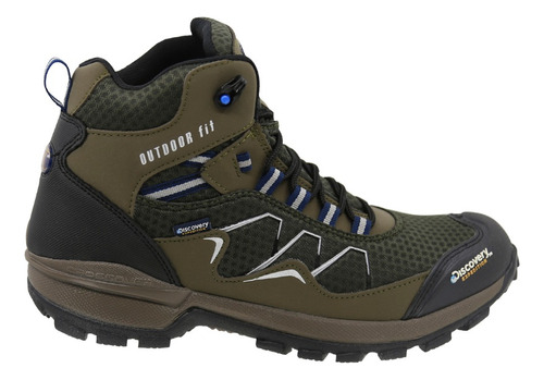 Bota Botín Senderismo O Caminata Hombre Discovery 2320 Verde