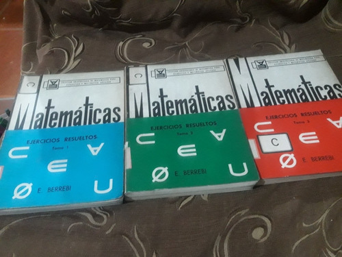 Libro Matemáticas Ejercicios Resueltos 3 Tomos Berrebi