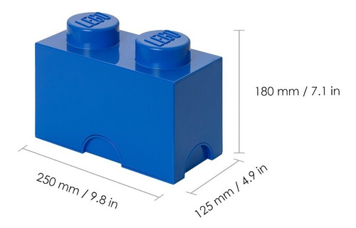 Imagen 3 de 10 de Lego Contenedor Canasto Apilable Organizador Storage Brick 2