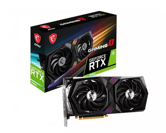 Placa de video Nvidia MSI Gaming X GeForce RTX 30 Series RTX 3060 GEFORCE RTX 3060 GAMING X 12G 12GB