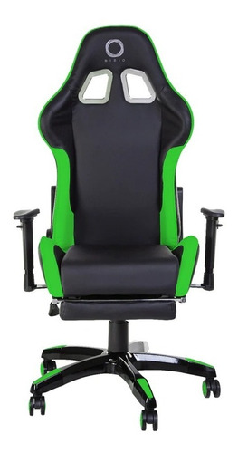 Silla Nibio Gamer Destroyer Reclinable Cuero Sintetico Verde