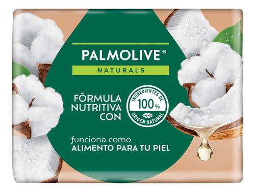 Jabón De Baño Palmolive Naturals Coco Y Algodón 4 Pzas 120g